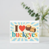 Carte Postale "J'adore les buckeyes" (Debout devant)