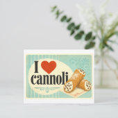 Carte Postale "J'adore les cannoli" (Debout devant)