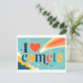 Carte Postale "J'adore les comètes" (Debout devant)
