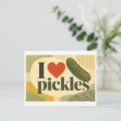 Carte Postale "J'adore les cornichons" (Debout devant)