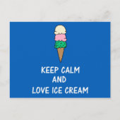 Carte Postale J'adore les glaces. (Devant)