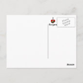 Carte Postale J'adore les hamburgers cardiaques (Dos)