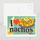 Carte Postale "J'adore les Nachos" (Devant / Derrière)