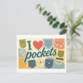 Carte Postale "J'adore les poches" (Debout devant)