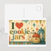 Carte Postale "J'adore les pots à biscuits" (Devant / Derrière)