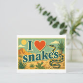 Carte Postale "J'adore les serpents" (Debout devant)