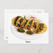 Carte Postale j'adore les tacos (Devant / Derrière)