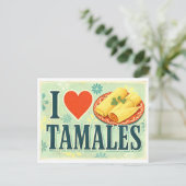 Carte Postale "J'adore les tamales" (Debout devant)
