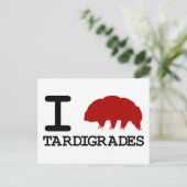 Carte Postale J'adore les Tardigrades (Debout devant)