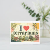 Carte Postale "J'adore les Terrariums" (Debout devant)