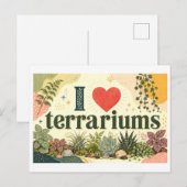Carte Postale "J'adore les Terrariums" (Devant / Derrière)