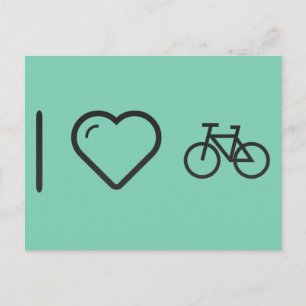 Carte Postale J'adore les vélos