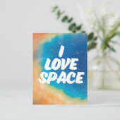 Carte Postale J'adore l'espace (Debout devant)