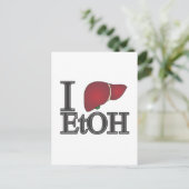 Carte Postale J'adore l'éthanol (Debout devant)