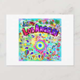 Carte Postale J'ADORE Los Angeles Mystic Dance 