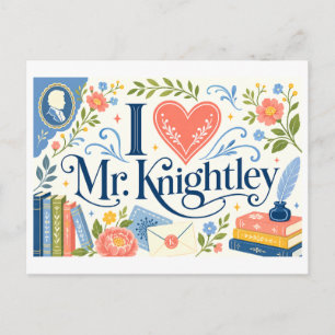 Carte Postale "J'adore M. Knightley"