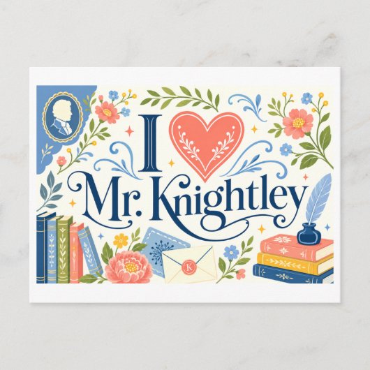 Carte Postale "J'adore M. Knightley" (Devant)