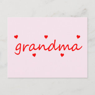 Carte Postale J'adore ma grand-mère