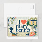 Carte Postale "J'adore Mary Bennet" (Devant / Derrière)