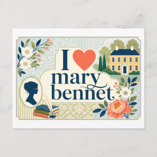 Carte Postale "J'adore Mary Bennet"