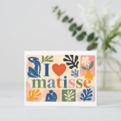 Carte Postale "J'adore Matisse" (Debout devant)
