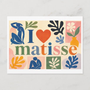 Carte Postale "J'adore Matisse"