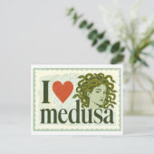 Carte Postale "J'adore Medusa" (Debout devant)