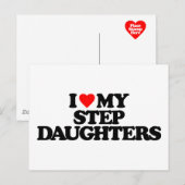 CARTE POSTALE J'ADORE MES FEMMES FEMMES (Devant / Derrière)