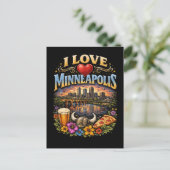Carte Postale J'adore Minneapolis (Debout devant)