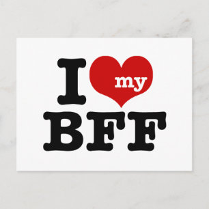 Carte Postale J'adore mon BFF