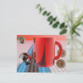 Carte Postale J'adore mon café du matin (Debout devant)