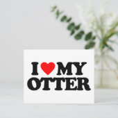 CARTE POSTALE J'ADORE MON FOUR (Debout devant)