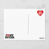 CARTE POSTALE J'ADORE MON FOUR (Dos)