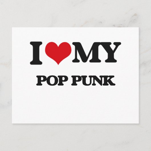 Carte Postale J'adore mon PUNK POP (Devant)