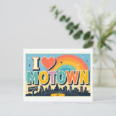 Carte Postale "J'adore Motown" (Debout devant)