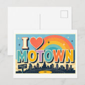 Carte Postale "J'adore Motown" (Devant / Derrière)