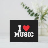 Carte Postale J'adore Music Lover (Debout devant)