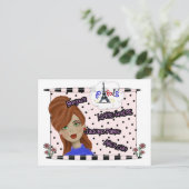 Carte Postale J'adore Paris Diva (Debout devant)