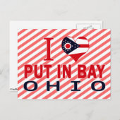 Carte Postale J'adore Put In Bay, Ohio (Devant / Derrière)