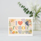Carte Postale "J'adore Renoir" (Debout devant)
