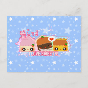 Carte Postale J'adore Sweets !