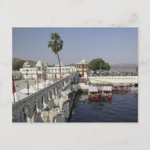 Carte Postale Jag Mindar Palace, Lake Pichola, Udaipur, India.