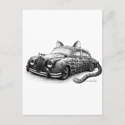 Carte Postale Jaguar (Devant)