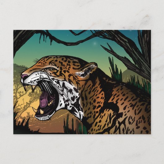 Carte Postale Jaguar (Devant)