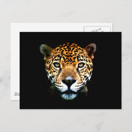 Carte Postale Jaguar (Devant / Derrière)