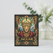 Carte Postale Jaguar, Art Déco faune (Debout devant)