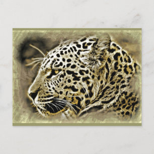Carte Postale Jaguar Closeup