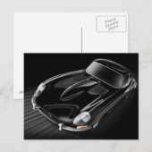 Carte postale Jaguar E-Type (Devant / Derrière)