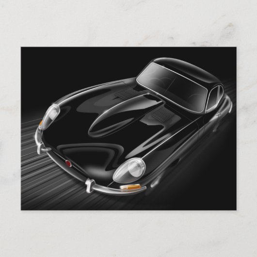 Carte postale Jaguar E-Type (Devant)