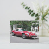 Carte Postale Jaguar E Type (Debout devant)